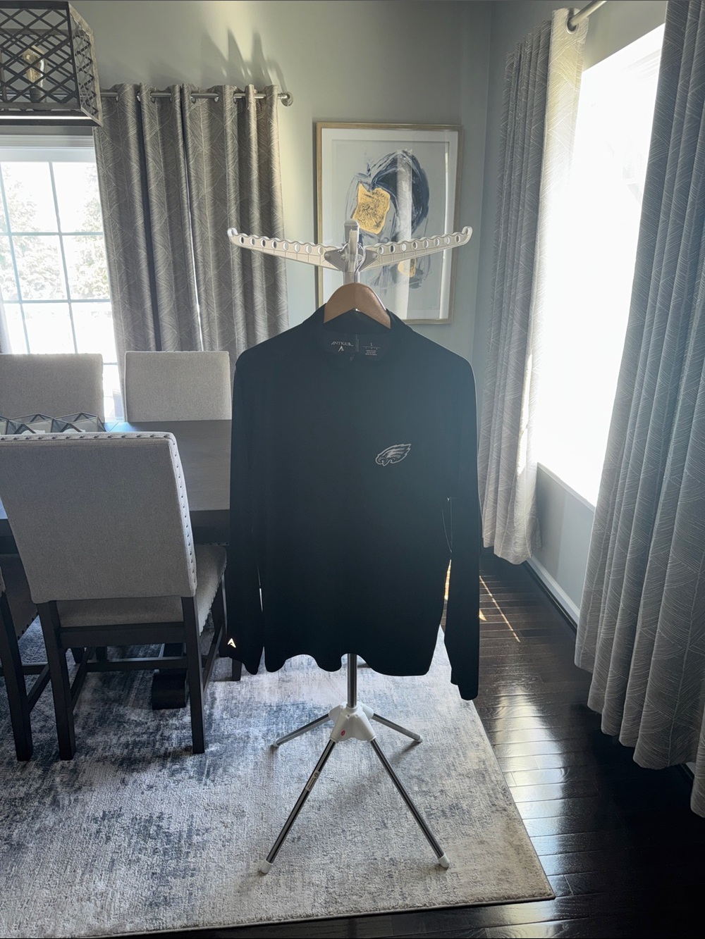 Antigua Black Philadelphia Eagles Pullover Jacket